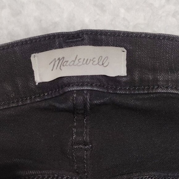 Madewell Jeans Size 31 Womens RoadTripper Skinny Wash Black Denim Pants Stretch - Picture 5 of 12